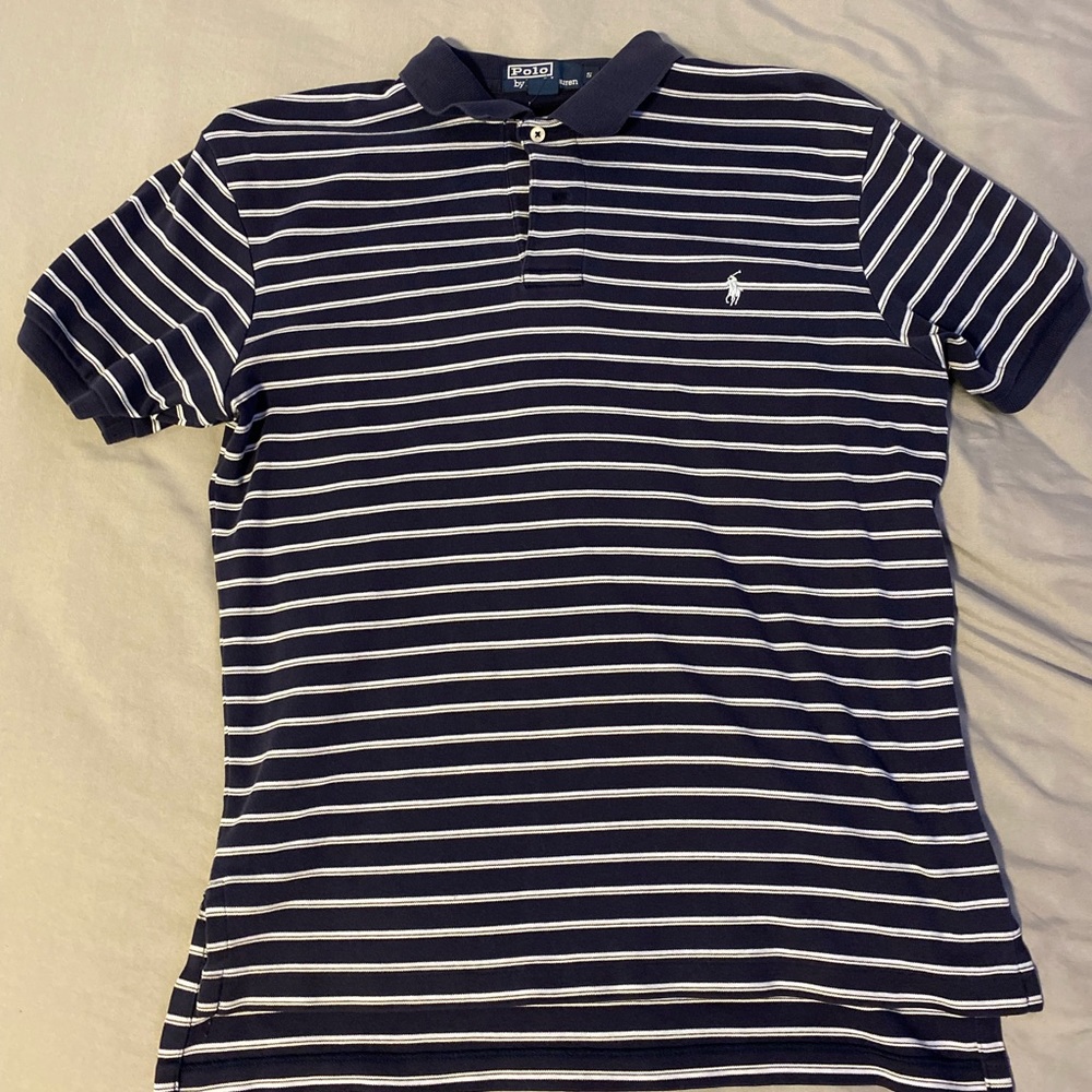 Blue Striped Ralph Lauren Polo